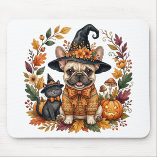 MOUSEPAD CACHORRO BULDOGUE FRANCÊS ADORÁVEL COM TEMA DE HAL