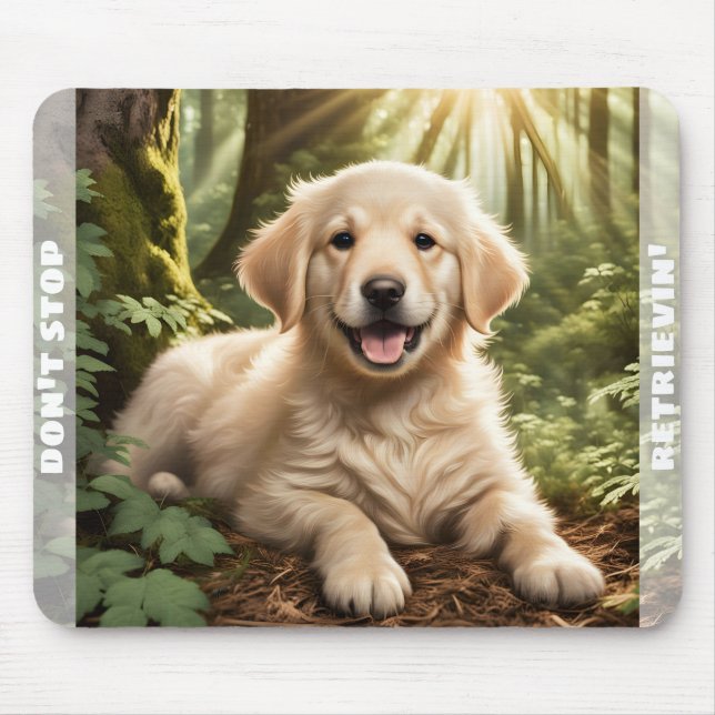 Mousepad Cachorro Cachorro Cachorro Nome Personalizado do R (Frente)