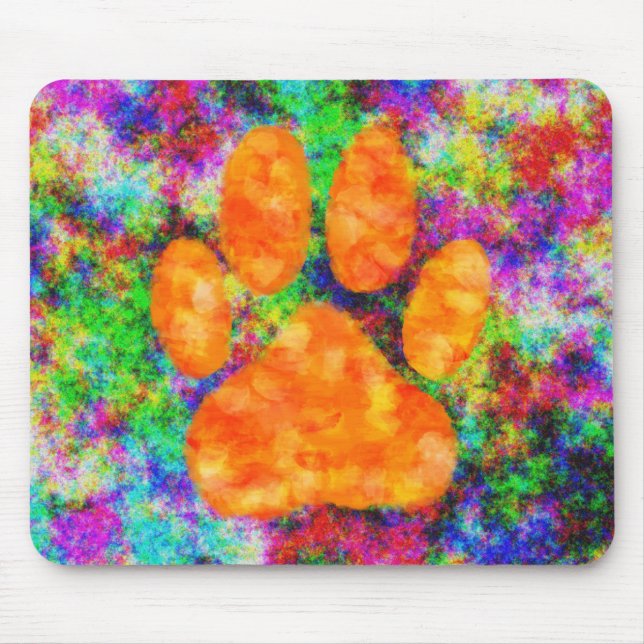 Mousepad Cachorro Cachorro Imprimir Aquarela (Frente)