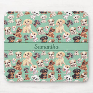 Mousepad Cachorro Cachorro Verde