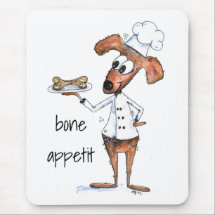 Mousepad Cachorro Chef Caprichoso Fofo