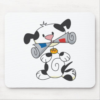 Mousepad Cachorro com T-shirts de jornal e presentes