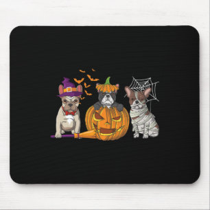 Mousepad Cachorro das bruxas bruxas da múmia da abóbora