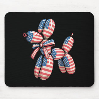 Mousepad Cachorro de Balão Torção de Balão 4 de Julho Ameri