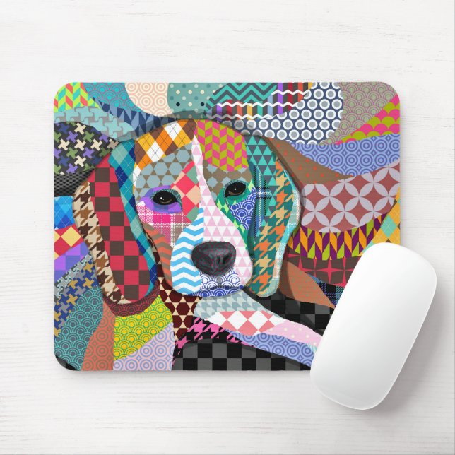 Mousepad Cachorro de Beagle 161 (Com mouse)