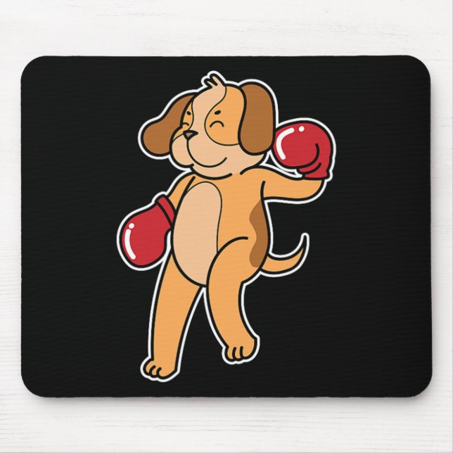 Mousepad Cachorro de Beagle Faz Boxing (Frente)