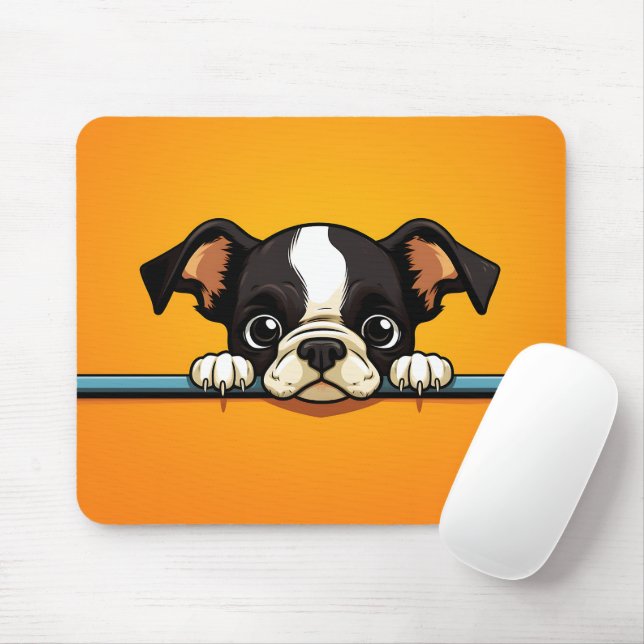 Mousepad Cachorro de Beijo em Pequim em Boston (Com mouse)