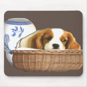 Mousepad Cachorro de cachorro num cesto