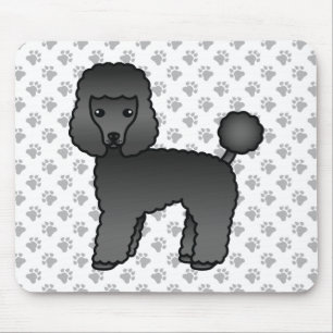 Mousepad Cachorro de Cartoon Negro