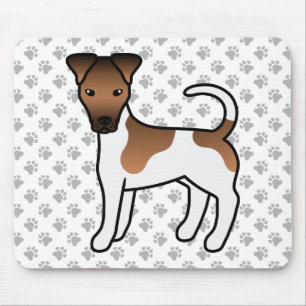 Mousepad Cachorro De Cartoons De Coroa Branca E Suave
