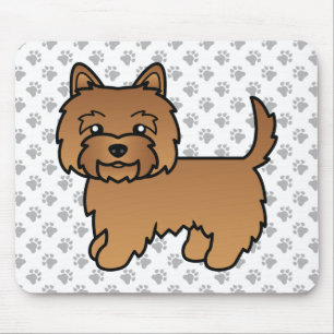 Mousepad Cachorro de Cartoons de Coroa Vermelha Terrier