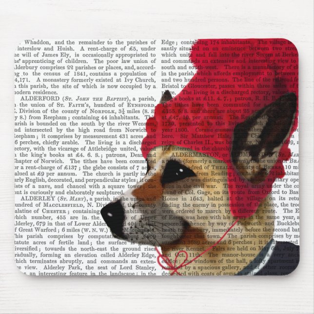 Mousepad Cachorro de esqui 2 (Frente)