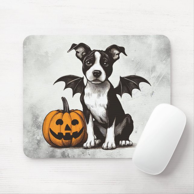 Mousepad Cachorro de Halloween (Com mouse)