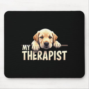 Mousepad Cachorro De Laboratório Engraçado Meu Terapeuta Ca