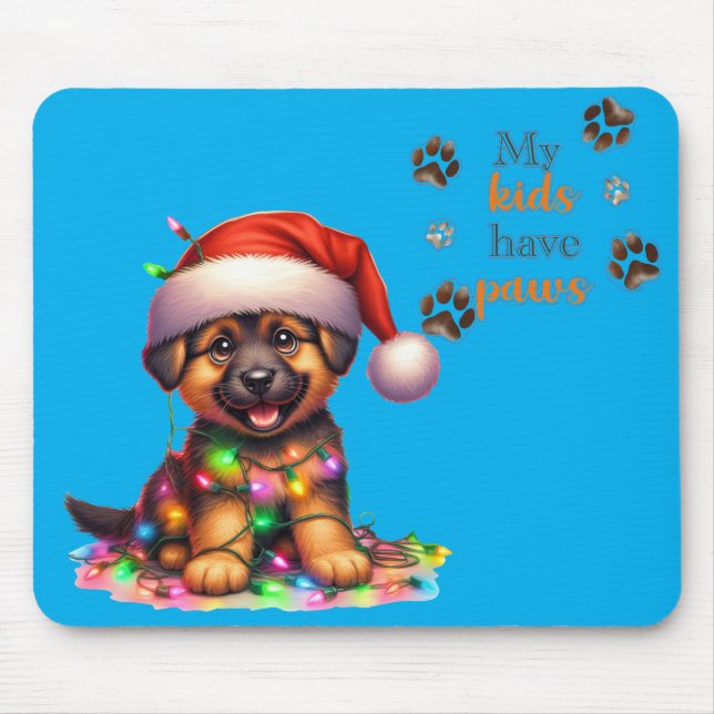 Mousepad cachorro de Natal  (Frente)