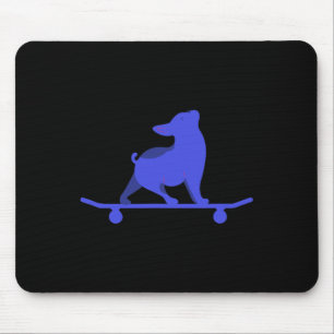 Mousepad Cachorro De Patins Engraçado Amante De Bulldog Fra