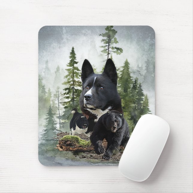 Mousepad Cachorro de Urso Karelian (Com mouse)
