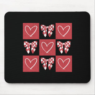 Mousepad Cachorro Dia dos Namorados Laço Coquete Pata de Ca