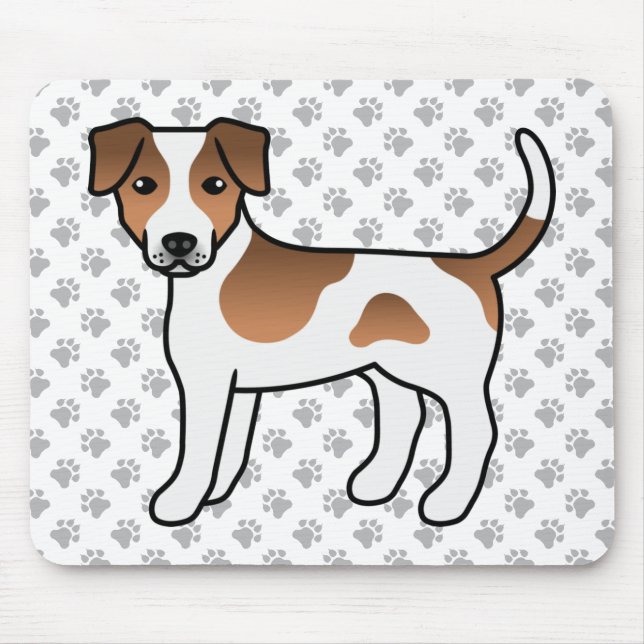 Mousepad Cachorro Dinamarquês-Sueco Marrom Fofo Cartoon (Frente)