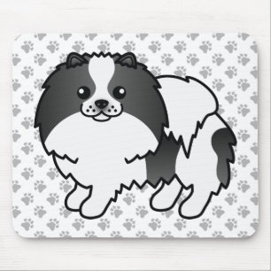Mousepad Cachorro e patas pintadas de cor negra e popular d