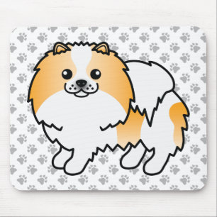 Mousepad Cachorro e patas pintor-de-laranja