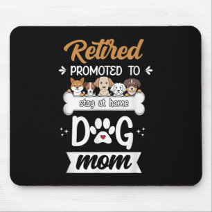 Mousepad Cachorro Engraçado Mãe Dando Design de Pet Lover B