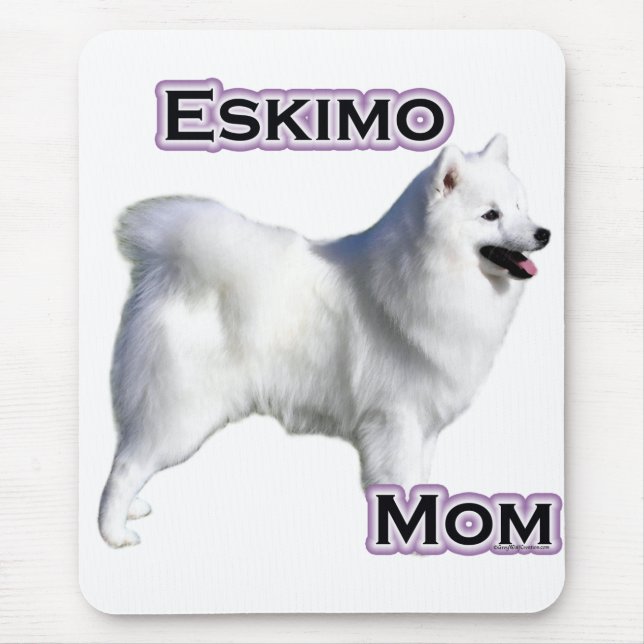 Mousepad Cachorro esquimó americano Mãe 4 (Frente)