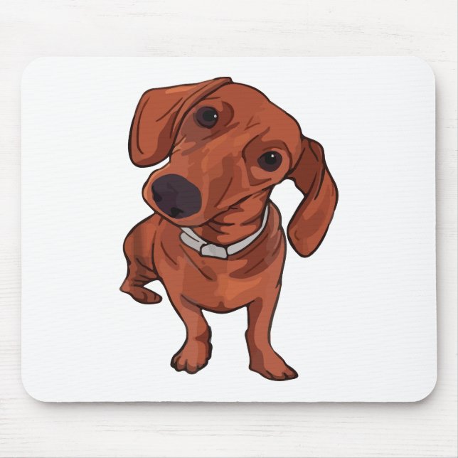 Mousepad Cachorro Fofo Engraçado, Amante de Cachorro, Dono  (Frente)
