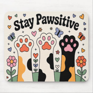 Mousepad Cachorro Gelado Permaneça Pawsitivo