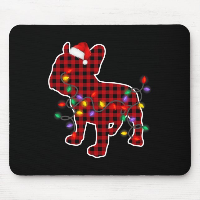 Mousepad Cachorro-Grande Cachorro Papai Noel Natal Pijamas  (Frente)