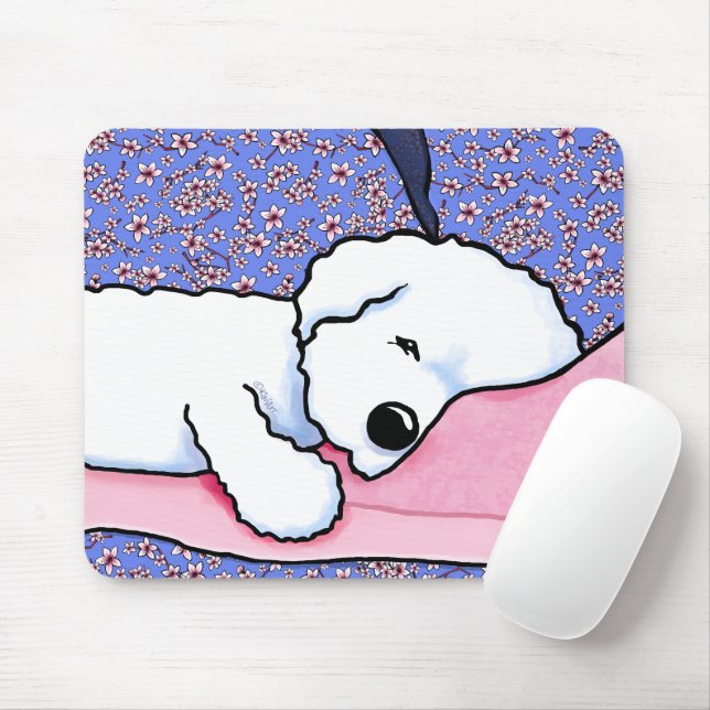 Mousepad Cachorro KiniArt Cachorado Bichon (Com mouse)