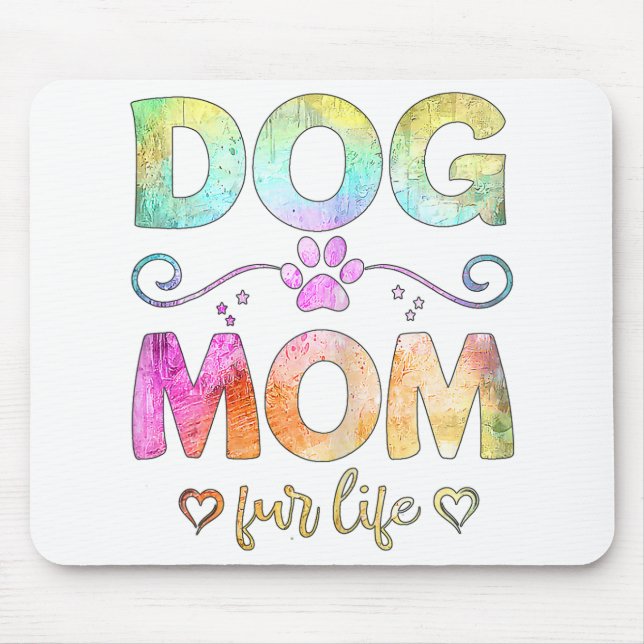 Mousepad Cachorro Mãe Pele Vida Feliz Dia de as mães Melhor (Frente)