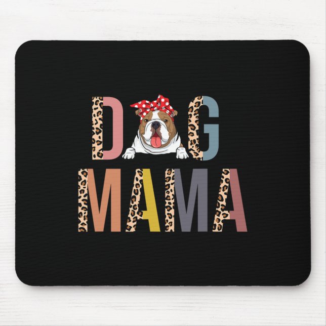 Mousepad Cachorro Mama Leopard Impressão Cachorro Mãe (Frente)