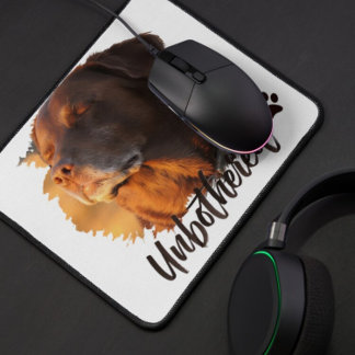 Mousepad Cachorro na Hora Dourada Sem Preocupações – Minima