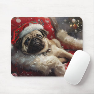 Mousepad Cachorro Natal Festivo