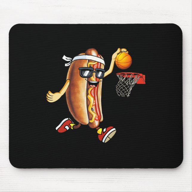 Mousepad Cachorro-Pão Jogando Basquete Sp (Frente)