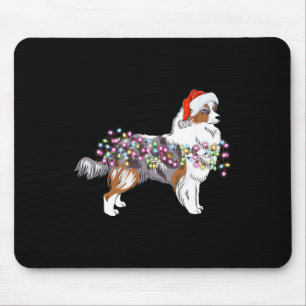 Mousepad Cachorro-pastor australiano Luz de Natal