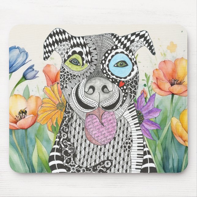 Mousepad Cachorro Pitbull (Frente)