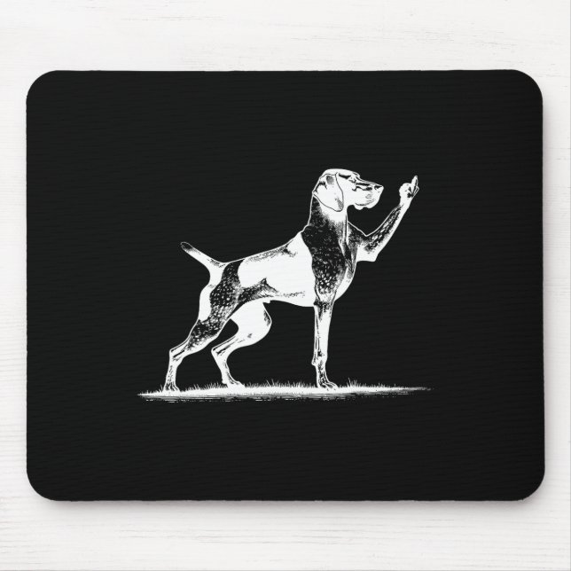 Mousepad Cachorro Ponteiro Rude Buraco Cachorro Pointer Ale (Frente)