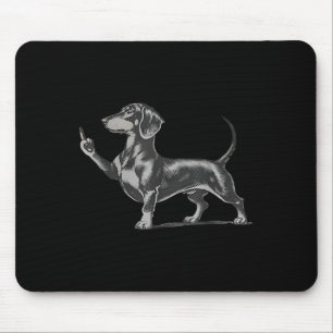 Mousepad Cachorro Preto Engraçado e Malcriado Meme Cachorro