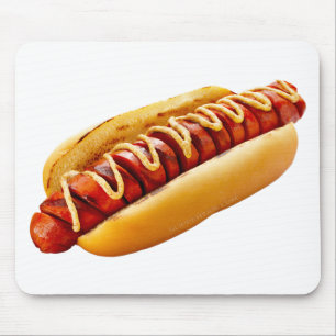 Mousepad Cachorro-quente do SlipperyJoe's com vibe de churr