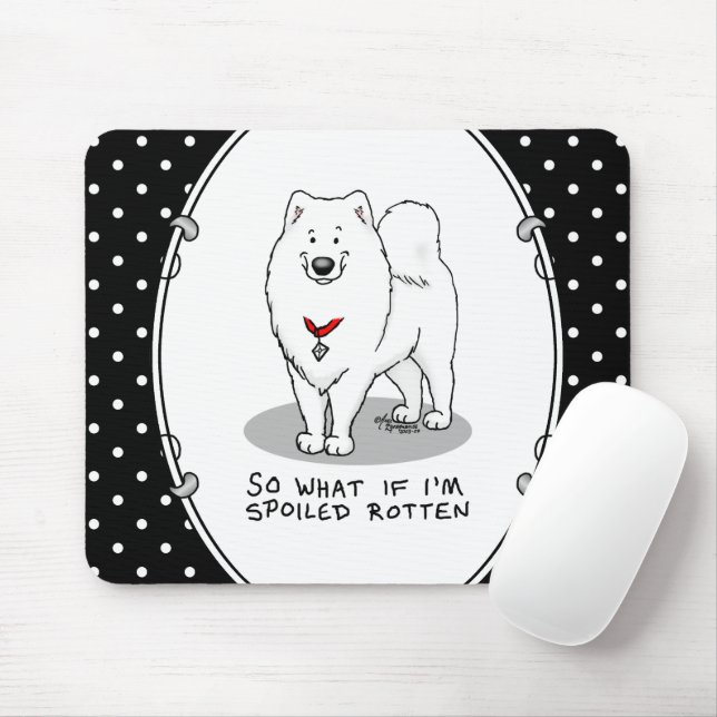 Mousepad Cachorro Rachado Samoado Atitude Custa Engraçada (Com mouse)