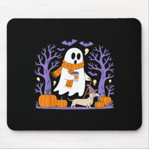 Mousepad Cachorro Salsicha Fantasma Caminhando Temporada As