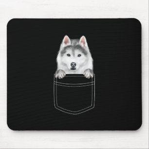 Mousepad Cachorro Siberiano Husky Em Bolso Presente Engra