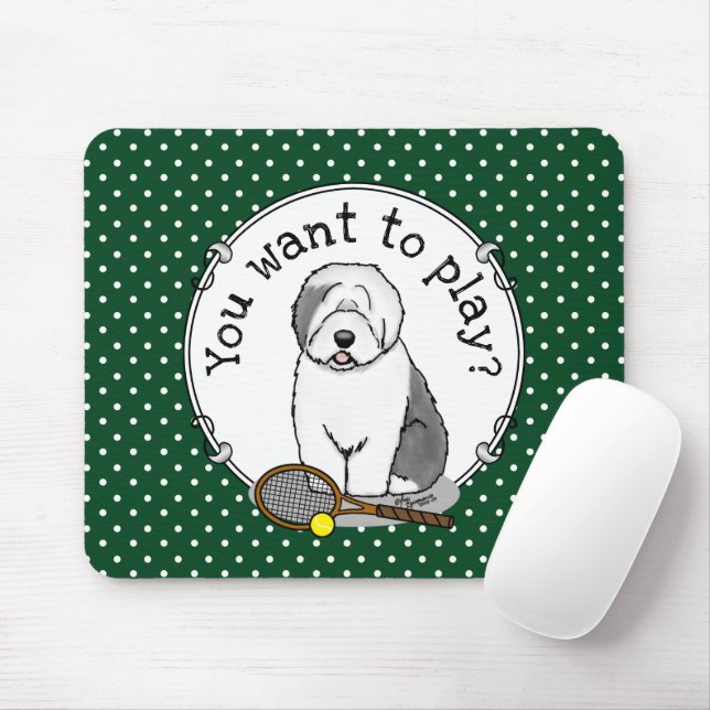 Mousepad Cachorro tênis (Cinza 1) (Com mouse)