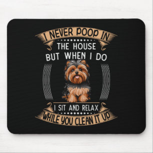 Mousepad Cachorro Yorkie O Coisas Pet Pai Preço Yorkieo Fil
