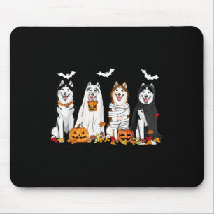 Mousepad Cachorros Roucos bonitos, bruxa-múmia fantasma, fa