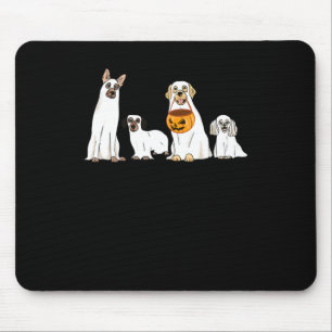 Mousepad Cachorros Vestindo Fantasma Diversão Cachorro Home