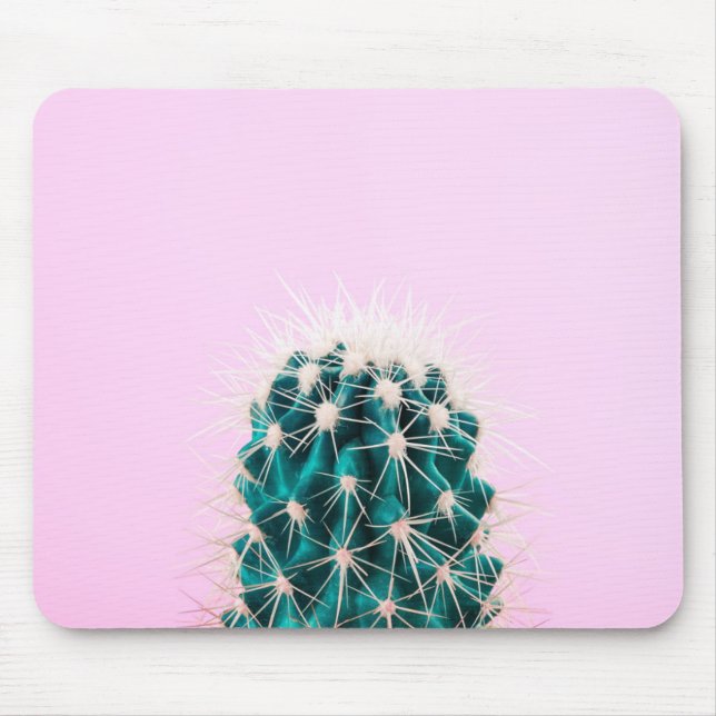 Mousepad Cacto de Prickley no rosa (Frente)
