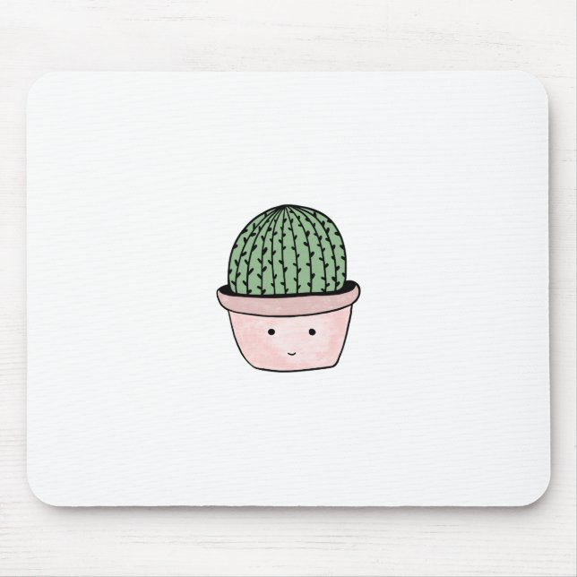 Mousepad Cacto de sorriso bonito (Frente)